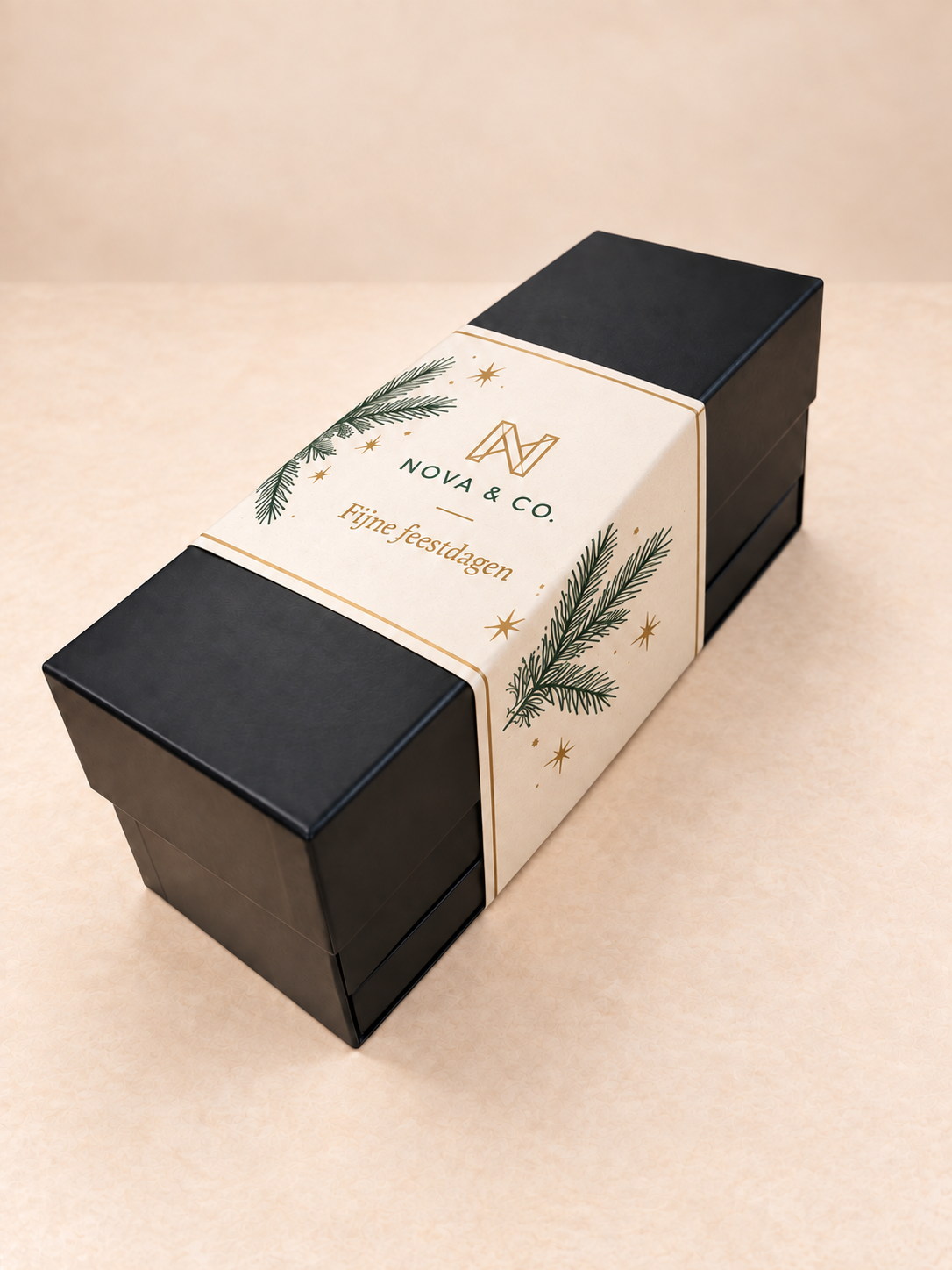 Wijnflesdoos gevuld met luxe Smaakmakers bonbons inclusief Banderol